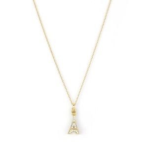 Juicy Couture Pave Eiffel Tower “Wish” Necklace